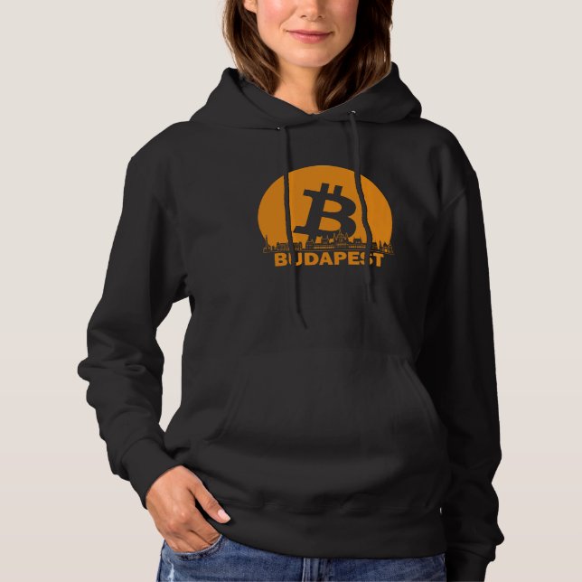 Sudadera Budapest Bitcoin Maximalist  Bitcoin Budapest Skyl (Anverso)