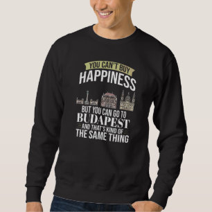 Sudadera Budapest Hungría: Viaje al mapa de la ciudad de Hu