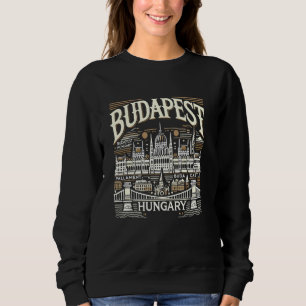 Sudadera Budapest Hungría: Viajero historiador de vacacione