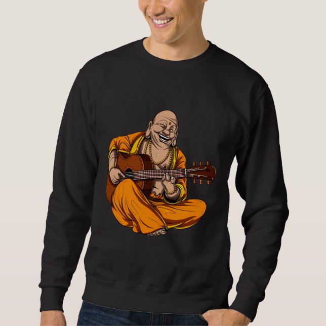 Sudadera Buddha Toca Guitarra (Anverso)