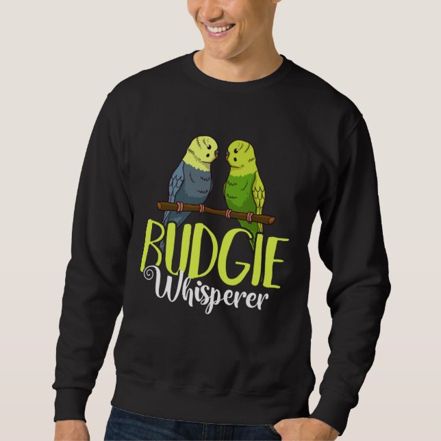 Sudadera Budgie Bird Budgerigar Parakeet Cage (Anverso)