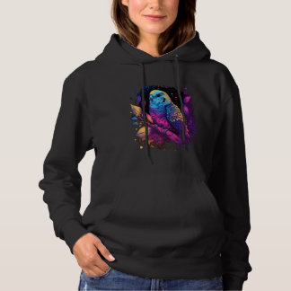 Sudadera Budgie Budgerigar Parakeet Bird Aesthetic Vaporwav
