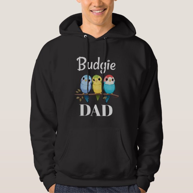 Sudadera Budgie Dad Budgerigar Parakeet Bird 11 (Anverso)