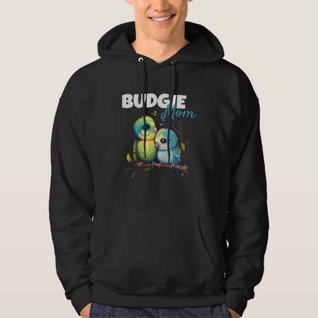 Sudadera Budgie Mom Budgerigar Parakeet Bird 60 (Anverso)
