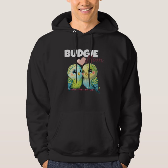 Sudadera Budgie Mom Budgerigar Parakeet Bird 84 (Anverso)