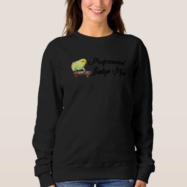 Sudadera Budgie Mom Parakeet Bird Budgerigar (Anverso)