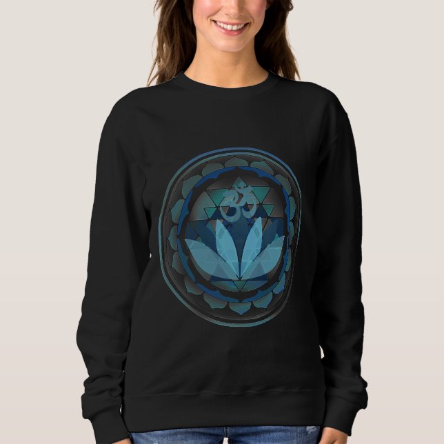 Sudadera Budista Lotus Yoga Sanskrit Om (Anverso)