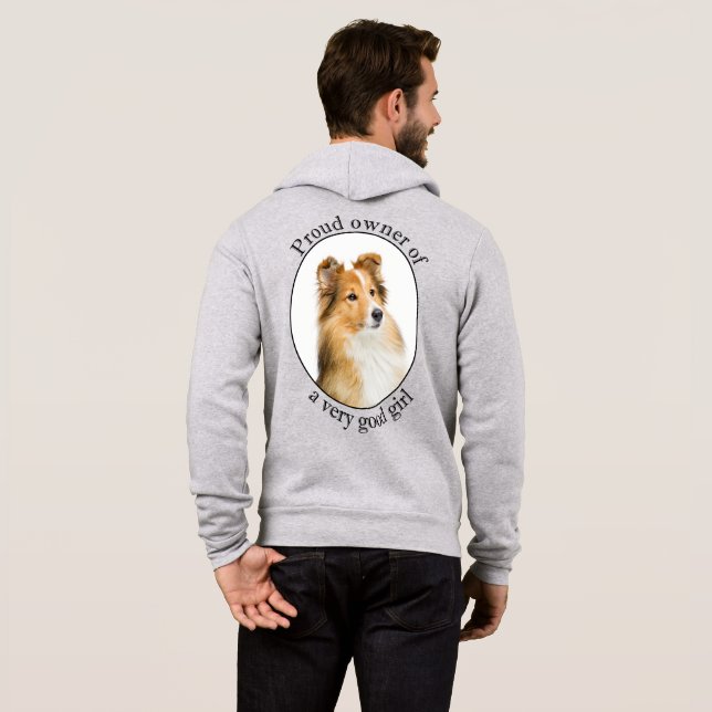 Sudadera Buen Chica Sheltie (Reverso completo)