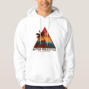 Sudadera Buen diseño después de capucha con silueta retro d
