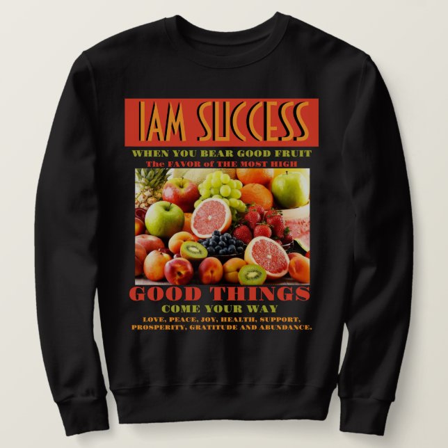 SUDADERA BUEN FRUTO (Anverso del diseño)
