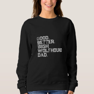 Sudadera Buen padre mejor lobo irlandés hombre