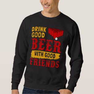 Sudadera Buena Cerveza Con Buenos Amigos Beer Pong Design P