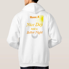 Sudadera Buenas Vibraciones Todo el Día: Noche - Texto de L