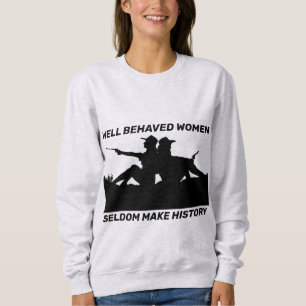 SUDADERA BUENO COMPORTAMIENTO MUJERES AUTODOM HACEN CAMISET
