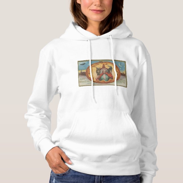 Sudadera Buenos deseos para Halloween (Anverso)