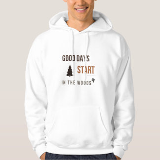 Sudadera Buenos Días Comienzan en la Camiseta de Forest Lov