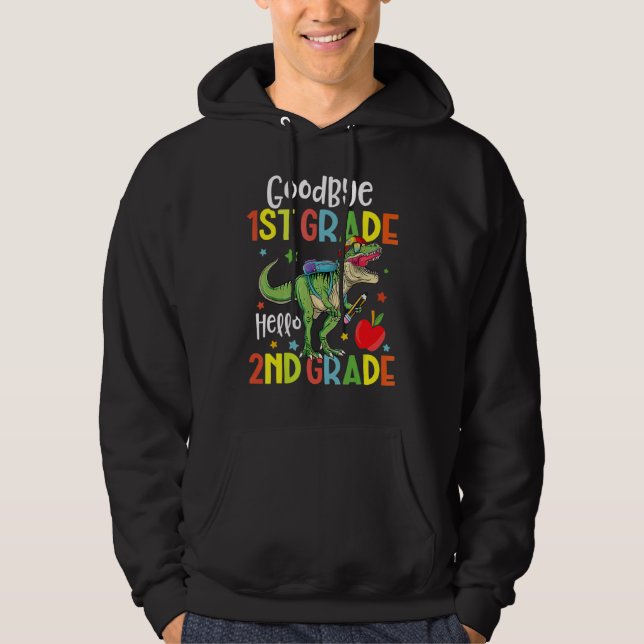 Sudadera Buenos días Dinosaurios de 2º grado (Anverso)