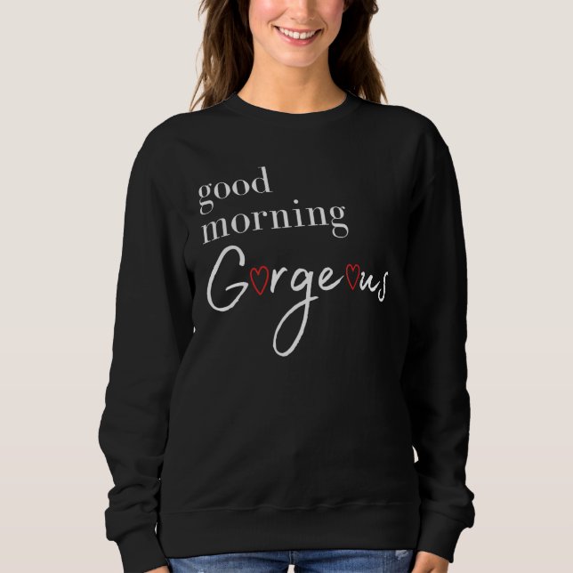 Sudadera Buenos días espléndidos con el corazón (Anverso)