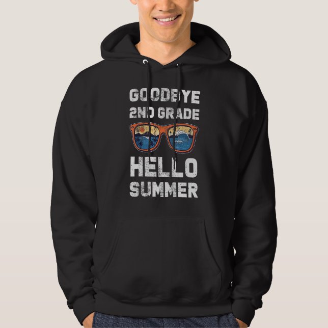Sudadera Buenos días gafas de sol de verano de 2º grado (Anverso)