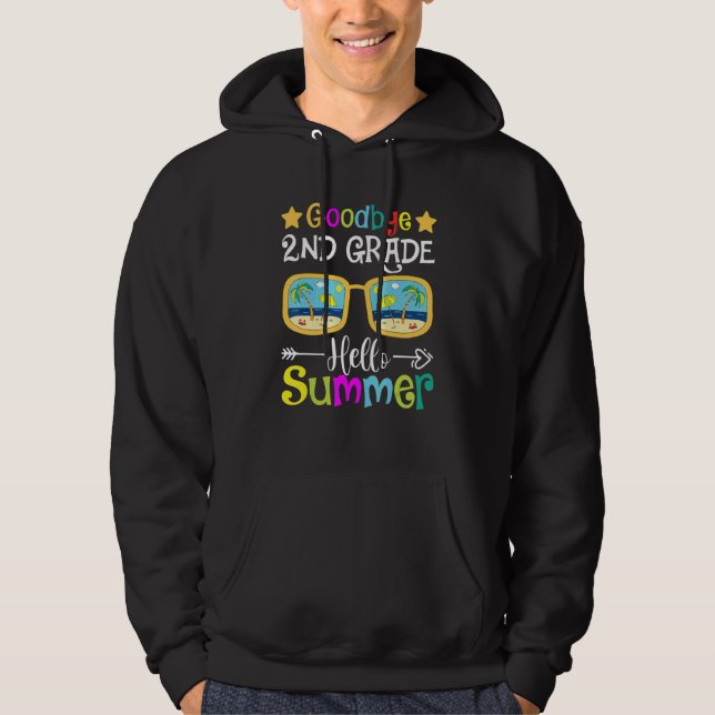 Sudadera Buenos días gafas de sol de verano de 2º grado (Anverso)