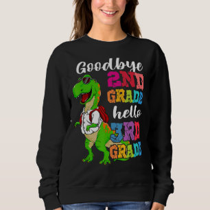 Sudadera Buenos días Grado 3 Graduado de Dinosaurio