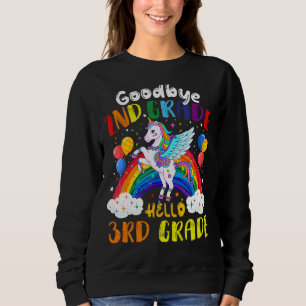 Sudadera Buenos días profesor de tercer grado de Unicornio