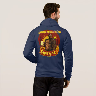 Sudadera Buenos Días Sol Bigfoot Café Humor Arte