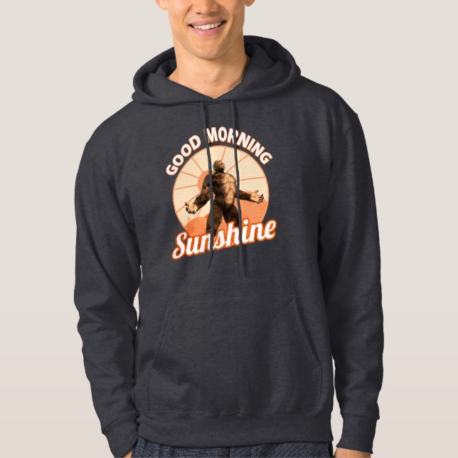 Sudadera Buenos Días Sol Bigfoot Humor (Anverso)