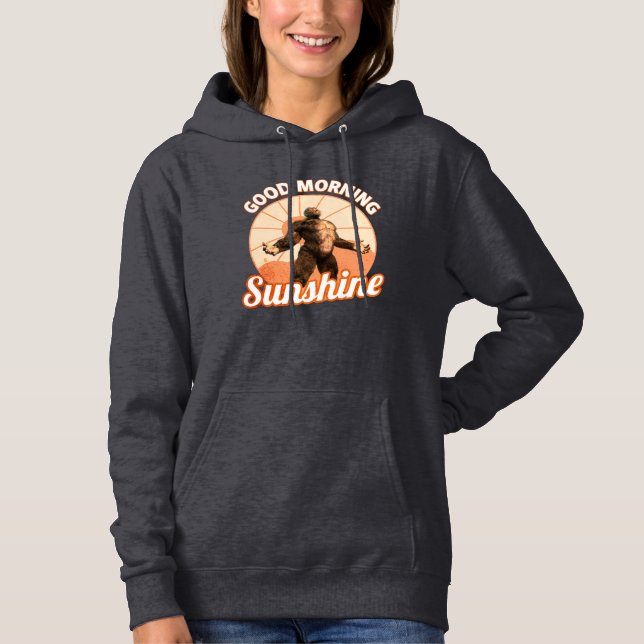 Sudadera Buenos Días Sol Funny Bigfoot (Anverso)