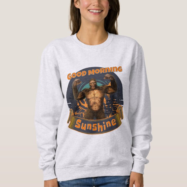 Sudadera Buenos Días Sol Funny Bigfoot (Anverso)