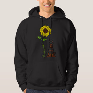 Sudadera Buenos días Sunshine Doberman Pinscher Sunflower