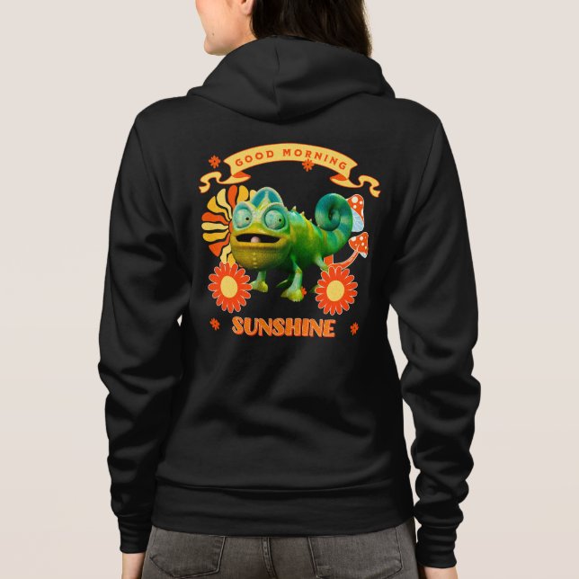 Sudadera Buenos días Sunshine Funny Chameleon (Reverso)