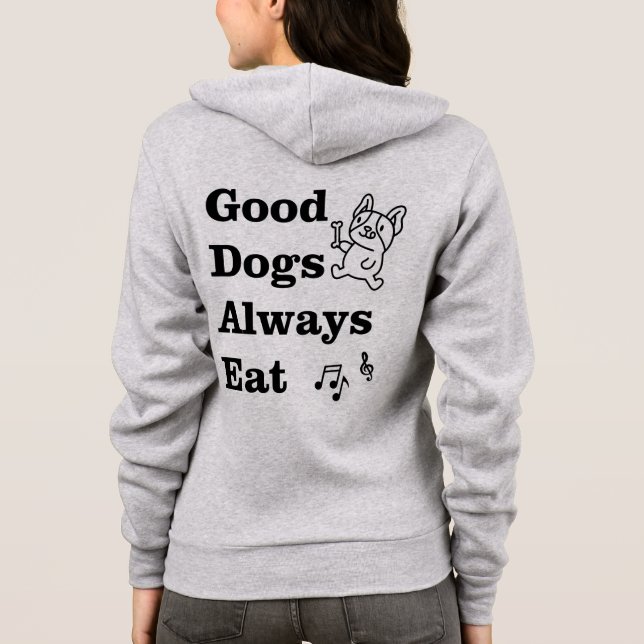 Sudadera Buenos Perros Siempre Comen Teoría Musical GDAE (Reverso)