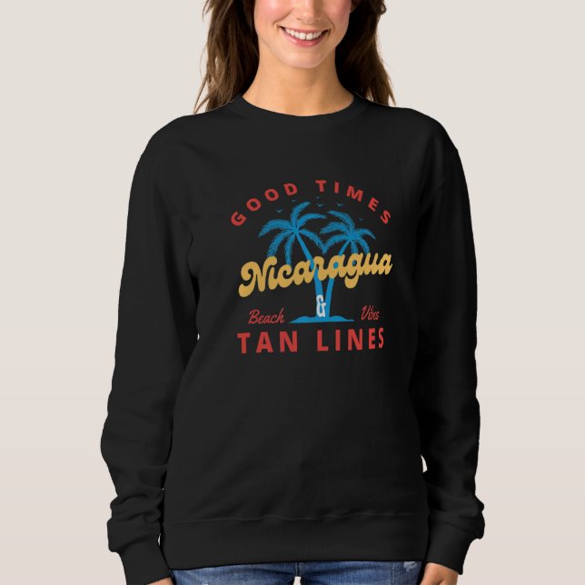 Sudadera Buenos Tiempos Y Tan Lineas Nicaragua (Anverso)