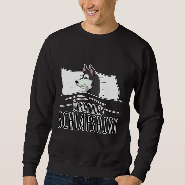 Sudadera Buey Husky Perro Oficial Dormir Animal (Anverso)