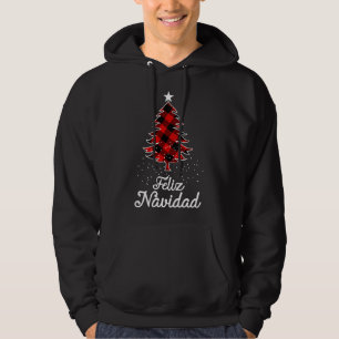 Sudadera Búfalo de árboles de navidad familiar