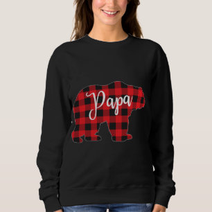 Sudadera Búfalo de la familia Pajama con oso rojo