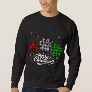 Sudadera Búfalo de navidad dorado Perro verde blanco rojo