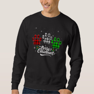 Sudadera Búfalo de navidad dorado Perro verde blanco rojo