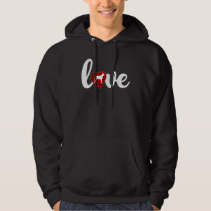 Sudadera Búfalo gracioso amor Perro lobo irlandés Valen