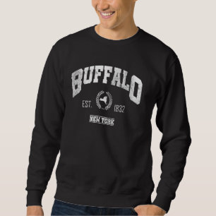 Sudadera Búfalo NY New York Vintage Throwback