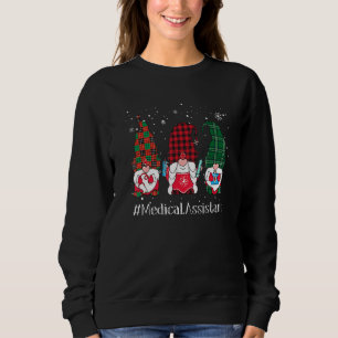 Sudadera Bufalo Plaid Gnome Auxiliar Médico Enfermera a Cri