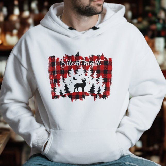Sudadera Búfalo Rojo Moderno Tapado Árbol De Navidad Cutáne (Subido por el creador)