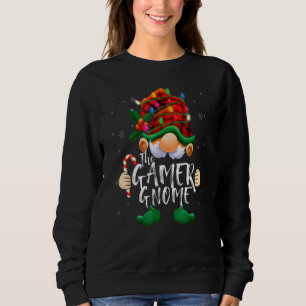 Sudadera Búfalo Rojo Tocó El Jugador Gnome Gaming Lover Chr