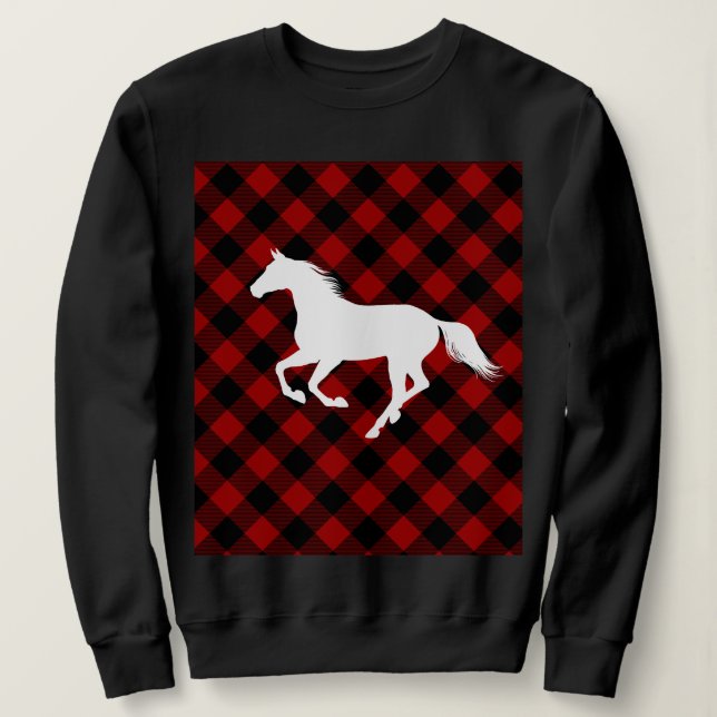 Sudadera Búfalo Tapado Caballo Lover (no tan feo suéter) (Anverso del diseño)