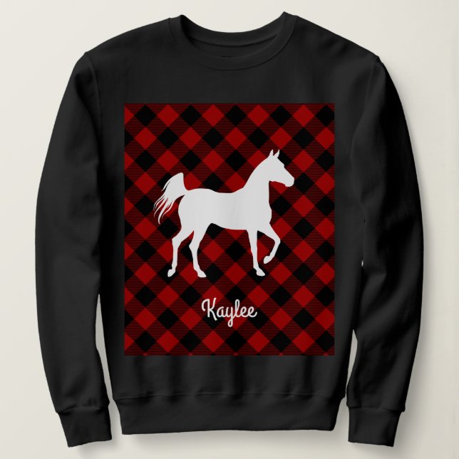 Sudadera Búfalo Tapado Caballo Lover (no tan feo suéter) (Anverso del diseño)