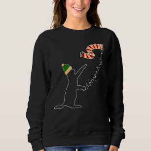Sudadera Bufanda de globo de gato pijama de Navidad gatito