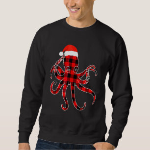Sudadera Bufanda de pijama a cuadros rojos de pulpo de Navi
