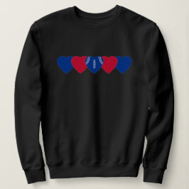 Sudadera Buffalo Bills Fútbol de corazón oscuro