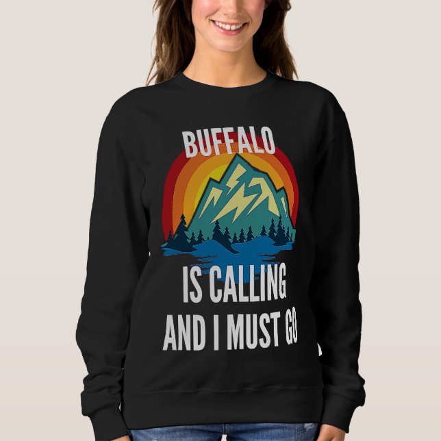 Sudadera Buffalo Is Calling And I Must Go, Rainbow Moutain (Anverso)